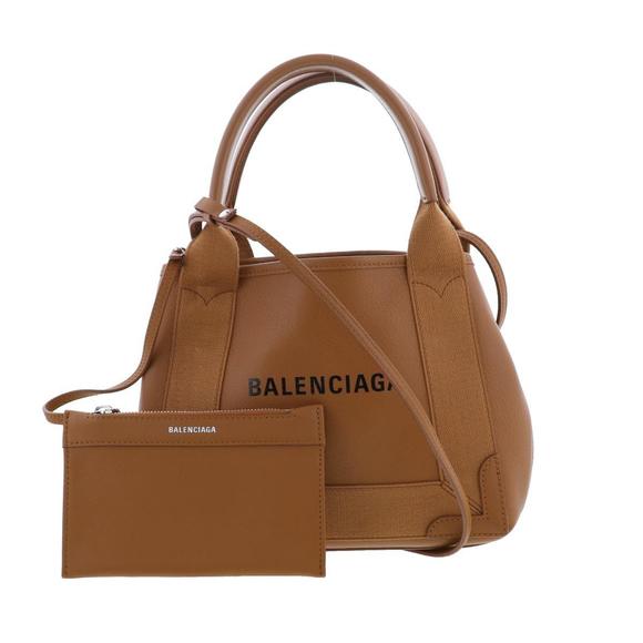 Balenciaga Leather Blue Cover XS Handbag Brown - Picture 1 of 6